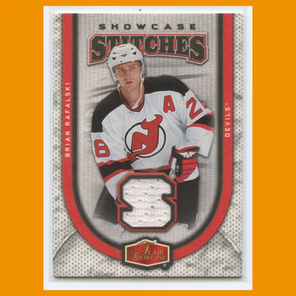 Brian Rafalski #SS-RA 2006 Flair Showcase Stitches New Jersey Devils Hockey Card - Image 1 of 3