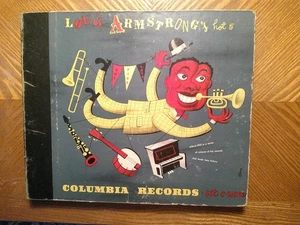 COLUMBIA 10" 78 RPM 4 RECORD SET C 139/LOUIS ARMSTRONG/ HOT 5/ JIM FLORA/VG+ - Picture 1 of 12