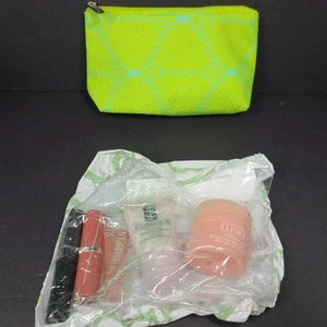 6 Pc Set Clinique Gift Travel Set Mascara+ Lipstick+ Eye/Face Cream+ Cleanser - Picture 1 of 4