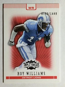 Roy Williams WR 2007 Topps Triple Threads #60 - Imagen 1 de 2
