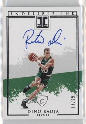 Tinta indeleble impecable Panini 2019-20/99 Dino Radja #II-DRJ auto patio Foto 1 de 2