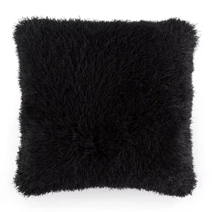 Black Polyester 24 In. X 24 In. Throw Pillow - Picture 1 of 6