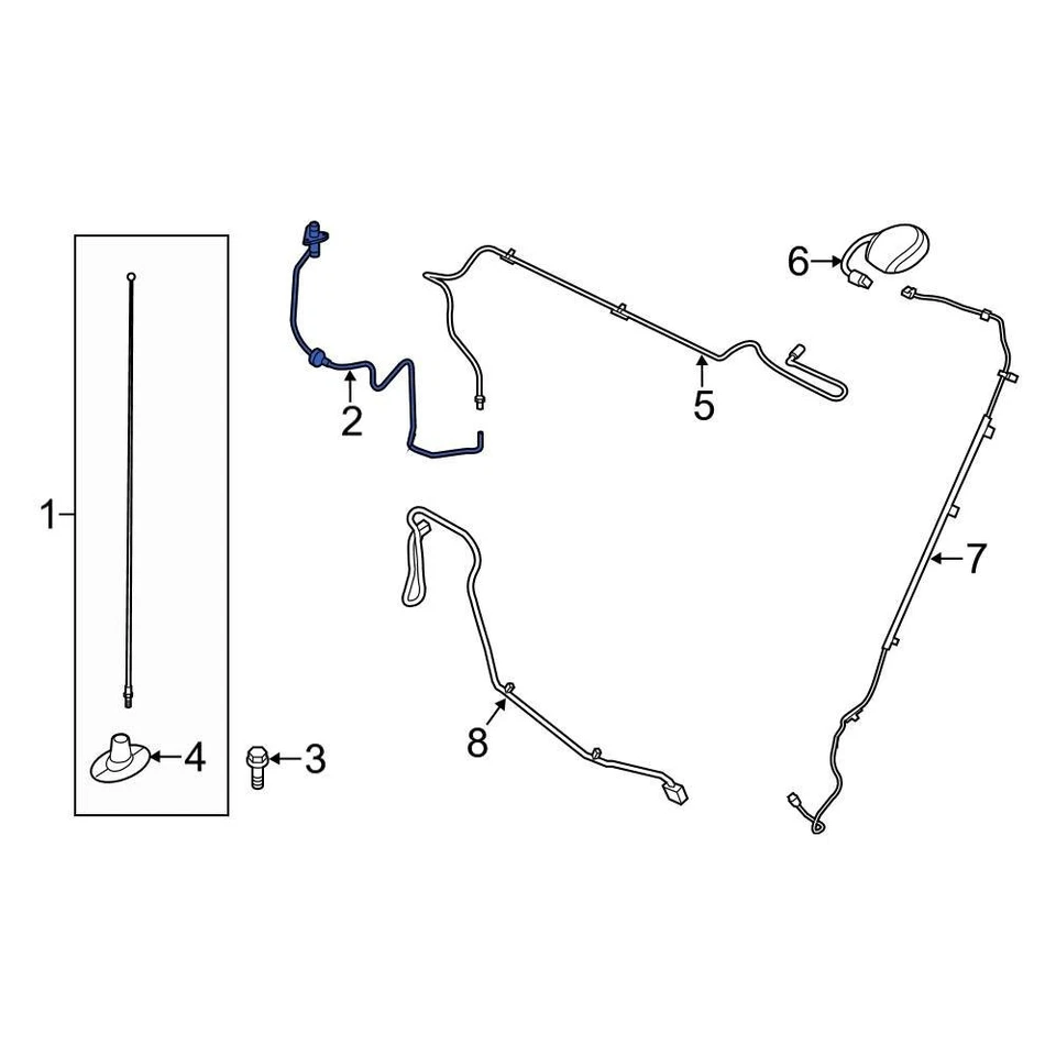 For Ford F-250 Super Duty 2011-2016 Ford FC4Z18A984A Radio Antenna Base Foto 1 de 3