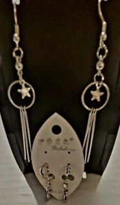 Versilberte Stern Ohrhänger Set - Bild 1 von 5