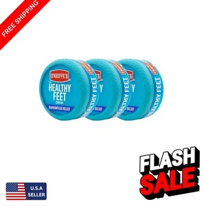 3-Pack O Keeffe's Foot Cream - Instant Moisture for Dry, Cracked Feet, 95ml Jars - Picture 1 of 10