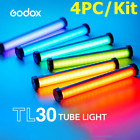 4PCS Godox TL30 RGB handheld Led Video Light Tube Light 360° RGB Full-Color APP