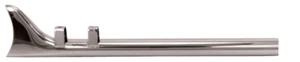 "PAR de extensiones sin cordones de escape cromadas de 33"" cola de pez para Harley Touring Dresser" - Imagen 1 de 1
