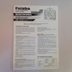 Vtg Futaba Digital Proportional Radio Control AM Conquest Instruction Manual RC - Picture 1 of 6