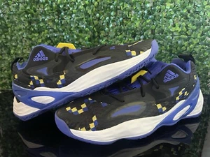 Adidas Exhibit A Low ‘Black Sonic Ink’ Basketball Shoes Mens Size 10 NBA NCA - Picture 1 of 9