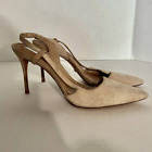 SCHUTZ Celia mae tan/nude sling back heels size 41 (10)