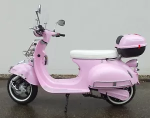 Elektro Roller Retro Vespa Style 4500W Reichweite 130km Vmax 85km/h pink - Bild 1 von 5