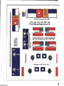FLAGS X TOY SOLDIERS 1/72 - American Civil War 1861-65 - US/CS Volonteers 58 - Bild 1 von 1
