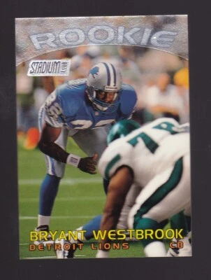 1997 Topps Stadium Club Bryant Westbrook Rookie #163 Detroit Lions - Image 1 of 2