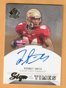 Rodney Smith Florida State Seminoles AUTO 2013 SP Auténtico Dallas Cowboys 1C - Imagen 1 de 2