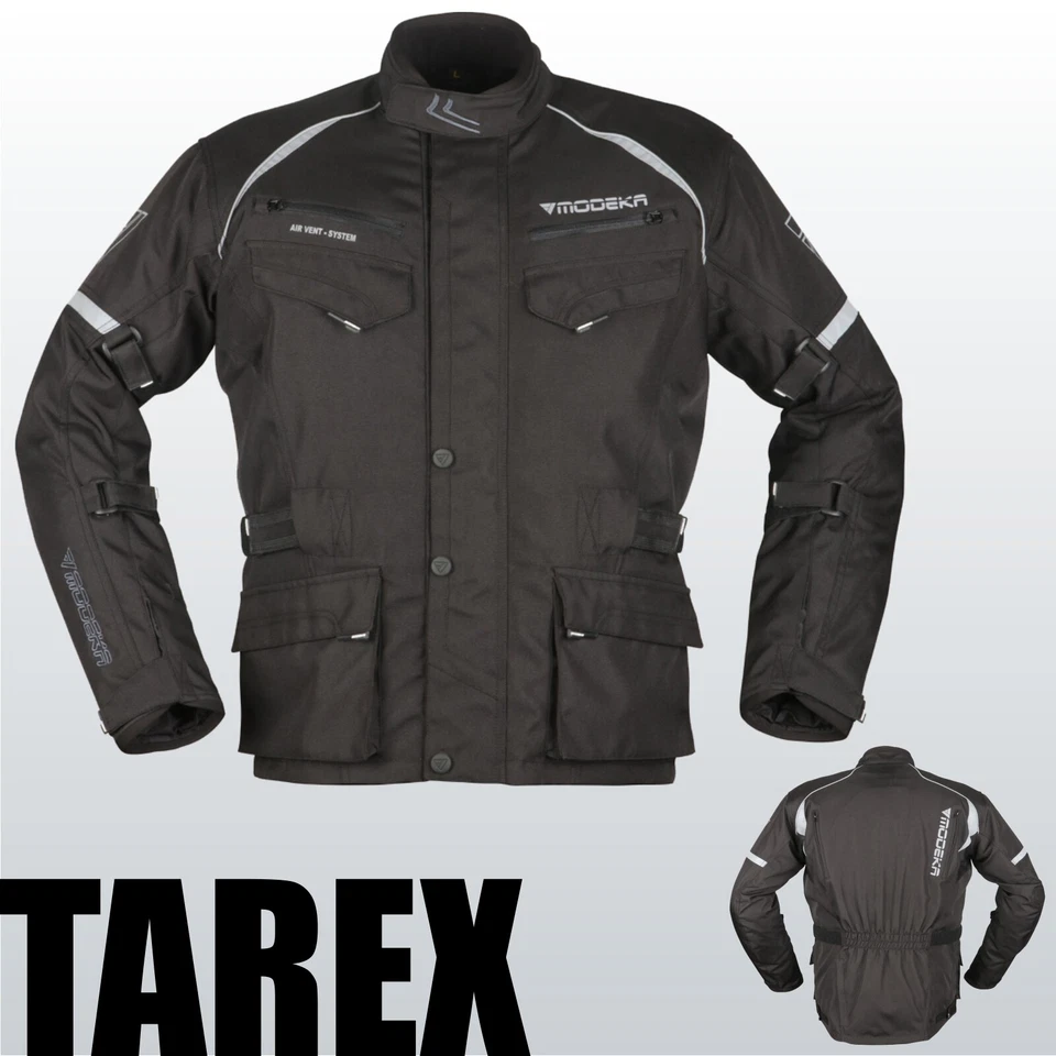 -30% Modeka Motorradjacke TAREX schwarz wasserdicht Motorrad Jacke UVP 124,90 € - Bild 1 von 4