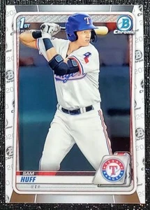 Sam Huff 2020 Bowman chrome prospects 1st Bowman Chrome Rangers - Picture 1 of 2