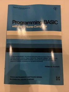 Programming BASIC with the TI Home Computer (TI-99/4, TI-99/4A) 1979 🔥🙏 - Picture 1 of 2