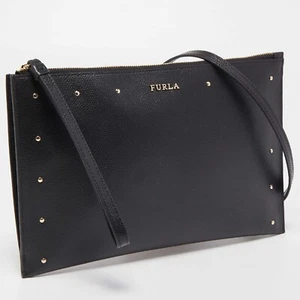 Furla Clutch Janine schwarz Leder - Bild 1 von 5