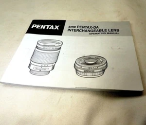 Pentax 16-45mm 40mm 50-200mm ED DA Lens Instruction Manual Guide English  EN OEM - Picture 1 of 9