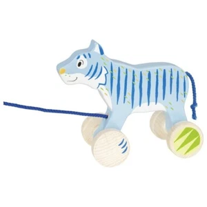 goki 54888 Ziehtier "Tiger" 17,6 cm lang Holz Nachziehtier - Bild 1 von 1