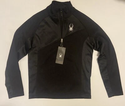 Spyder Half-Zip Sweatshirt Jacket Men’s Size Small Black New - Image 1 of 4