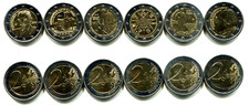 6x 2 Euro Griechenland 2014-2018, verschiedene Sonderprägungen       #18