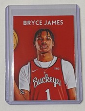 Bryce James Limited Edition Artist Signed Ohio State Buckeyes Rookie Card 1/10