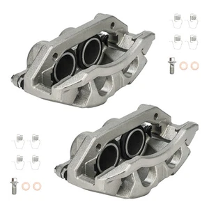 2Pcs Brake Calipers w/ Bracket Front for Dodge Ram 1500 Dakota Mitsubishi Raider - Picture 1 of 9