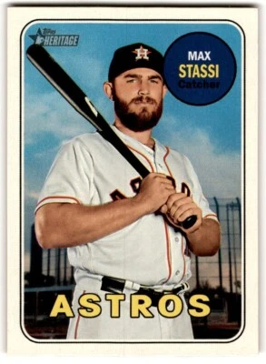 2018 Topps Heritage Max Stassi #573 Houston Astros - Image 1 of 2