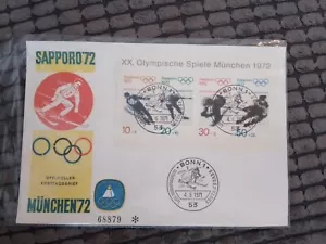 GERMANY FIRST DAY COVER 1972 WINTER OLYMPICS  - Picture 1 of 3