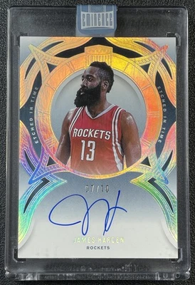 JAMES HARDEN 2024-25 PANINI EMINENCE ETCHED IN TIME AUTO 07/10 ROCKETS - Image 1 of 2