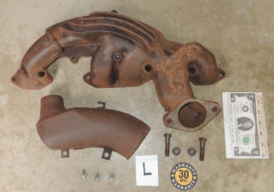 Colector de escape izquierdo 3418351 1970-1971 carrocería C 440 HP Dodge Plymouth Mopar Foto 1 de 4