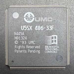 UMC U5SX 486-33F CPU 33MHz QFP208 80486SX 32bit x86 Processor Uncommon - Picture 1 of 3