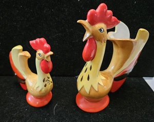 Jarrón vintage Holt Howard gallo una sal y un jarrón como está núcleo de cabaña estante cuidador - Imagen 1 de 15