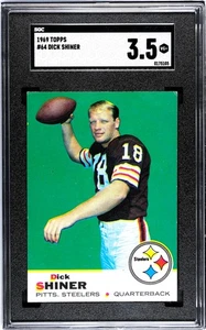 Camiseta 1969 Topps - Dick Shiner #64 Cleveland Browns (RC) - SGC 3,5 sin PSA - Imagen 1 de 3