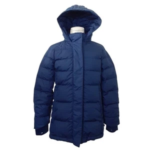 Athleta Girl Snow Day Down Jacket Kids M 8-10 Goose Down Puffer Coat Cobalt Blue - Picture 1 of 19