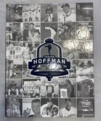 Trevor Hoffman Hall Of Fame 2018 - HOF Book & Replica Plaque San Diego Padres - Image 1 of 4
