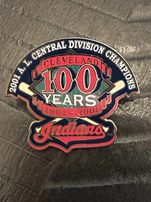 Cleveland Indians (Guardians) Lapel Pin 2001 AL Central Division Champions - Image 1 of 2