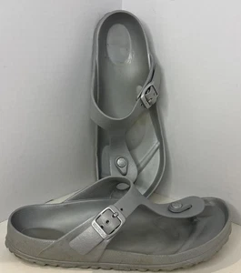 Birkenstock Gizeh Essentials EVA - Silver Thong Sandal Size 39 - Picture 1 of 8