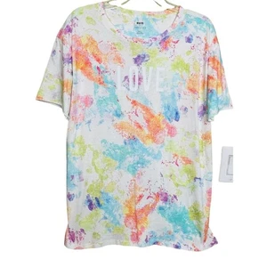 Anthropologie Maeve Love Tie-Dye Graphic White Tee Size Small - Picture 1 of 10