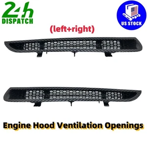 08-09 For Pontiac G8 Pair Hood Vent CARBON FIBER L+R Resin No Drilling Required - Foto 1 di 6