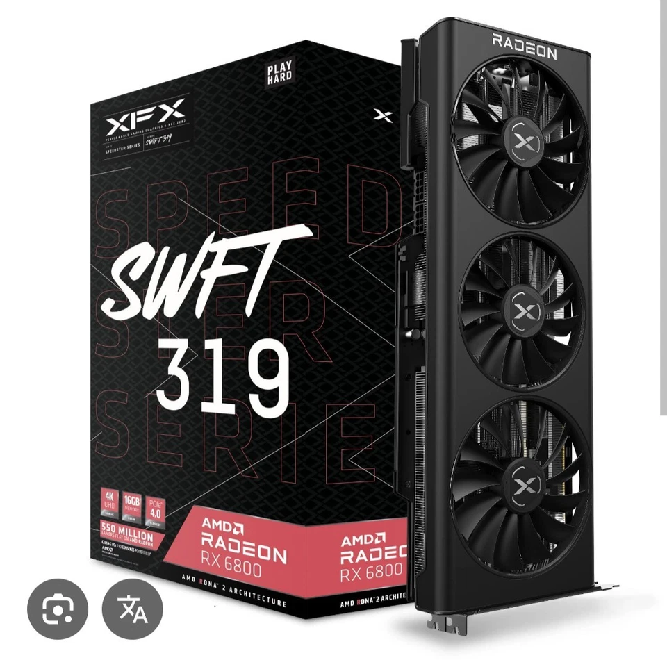 XFX, SPEEDSTER SWFT 319 RAD, RX6800, 16GB, GAM - Immagine 1 di 1