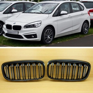 Matte Black For BMW 2-Series F45 F46 2014-2017 M Type Front Kidney Grille - Picture 1 of 6