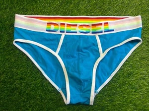 Diesel Herren Bikini Hüftslip Unterwäsche Blau Rainbow Pride Gr. XL - Bild 1 von 5