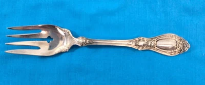 Tenedor de ensalada Rogers Bros Sharon 1847 plateado XS triple Foto 1 de 4