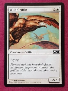 Magic The Gathering 2011 CORE SET M11 WILD GRIFFIN white card MTG - Picture 1 of 2