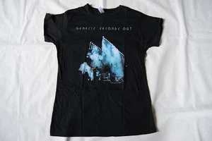 GENESIS SECONDS OUT ALBUM COVER LADIES SKINNY T SHIRT NEW OFFICIAL COLLINS  - Picture 1 of 2