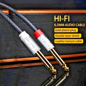 Guitar Cable 10 Ft, w/Anti-Kinking Design, Gold Plated 1/4 - Picture 1 of 9