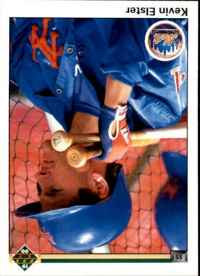 1990 Upper Deck #187 Kevin Elster UER 16 homers in 1989 should be 10 - NM - Image 1 of 2