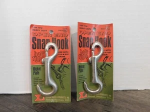 Pair of Lehigh Allentown Open Eye Zinc Plated Bolt Snap Hook - Picture 1 of 2